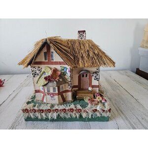 Katherines collection large cottage house decor thatched roof spring
